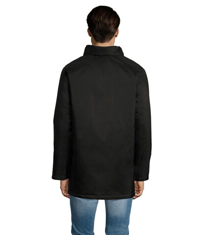 ROBYN UNISEX PARKA - Schwarz bedrucken, Art.-Nr. S02109-BK-M