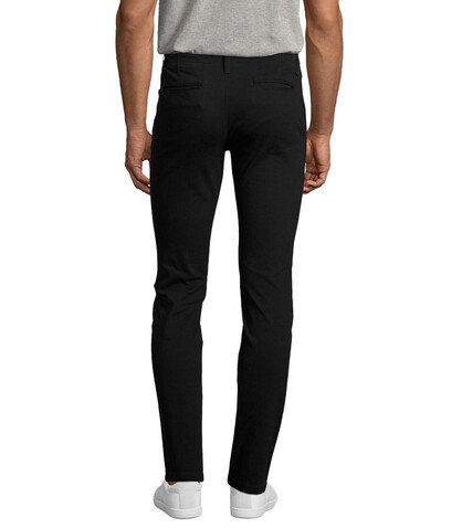 JULES MEN 35 CHINO TROUSERS - Schwarz bedrucken, Art.-Nr. S02120-BK-XS