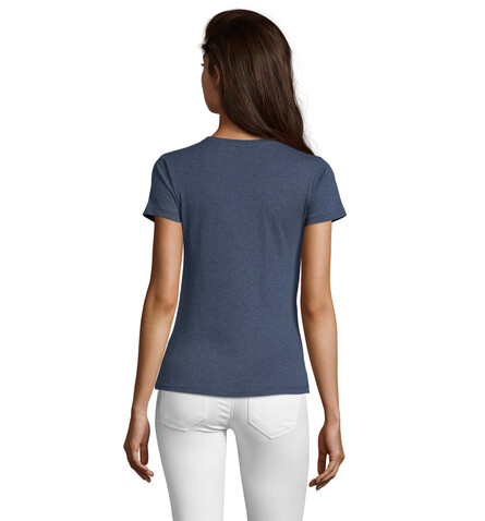REGENT FIT WOMEN 150g - Heather Denim bedrucken, Art.-Nr. S02758-HD-L REGENT FIT WOMEN 150g - Heather Denim bedrucken, Art.-Nr. S02758-HD-L