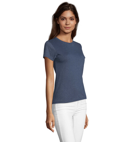 REGENT FIT WOMEN 150g - Heather Denim bedrucken, Art.-Nr. S02758-HD-L REGENT FIT WOMEN 150g - Heather Denim bedrucken, Art.-Nr. S02758-HD-L