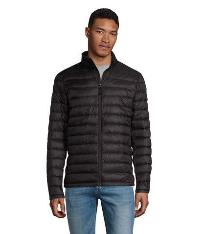 WILSON HERREN Jacke380T - Schwarz bedrucken, Art.-Nr. S02898-BK-3XL