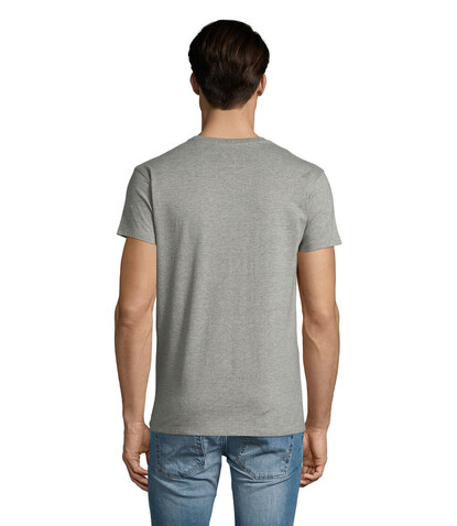 IMPERIAL HERREN V SHIRT 190-WH-3XL - Graue Melange bedrucken, Art.-Nr. S02940-GM-L IMPERIAL HERREN V SHIRT 190-WH-3XL - Graue Melange bedrucken, Art.-Nr. S02940-GM-L