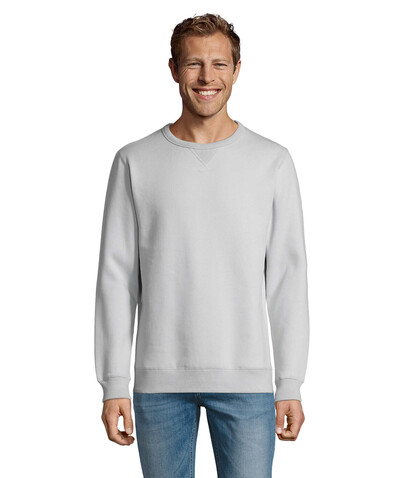 SULLY Herren Sweater 280g - Creamy Blue bedrucken, Art.-Nr. S02990-CY-M SULLY Herren Sweater 280g - Creamy Blue bedrucken, Art.-Nr. S02990-CY-M