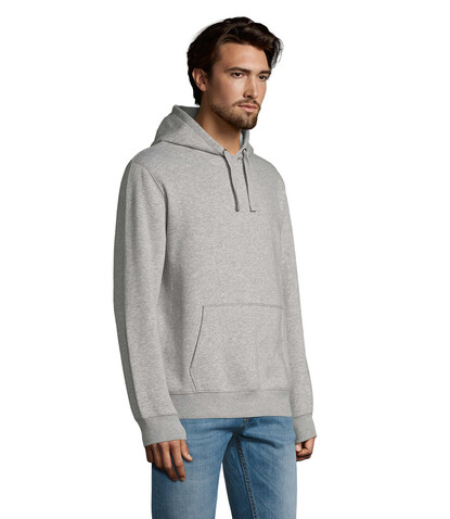 SPENCER Herren Sweater 280 - Grau-Melange 2 bedrucken, Art.-Nr. S02991-GY-S
