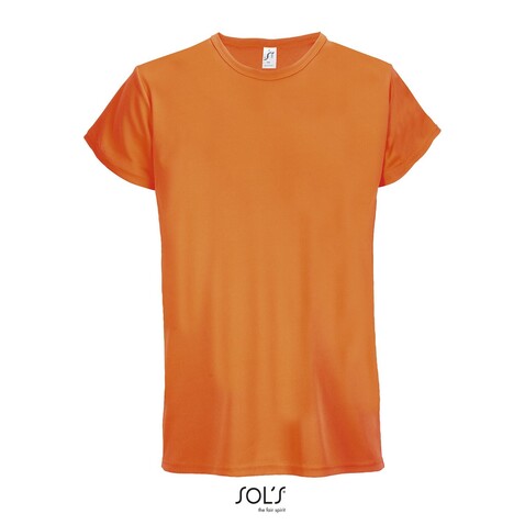 SPRINT UNIT-SHIRT 130g - Neon Orange bedrucken, Art.-Nr. S02995-NO-L