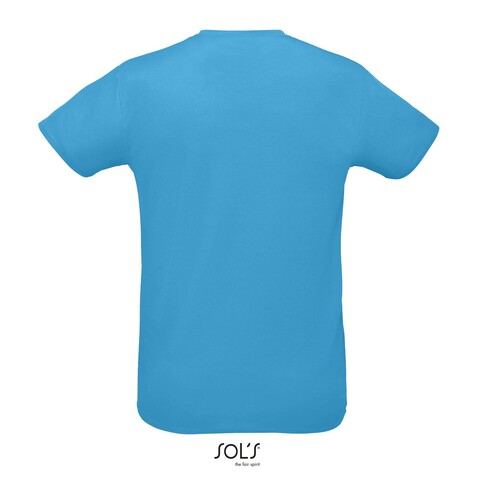 SPRINT UNIT-SHIRT 130g - Aqua bedrucken, Art.-Nr. S02995-AQ-S