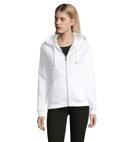 SPIKE HOOD DAMEN 280gr - White bedrucken, Art.-Nr. S03106-WH-L SPIKE HOOD DAMEN 280gr - White bedrucken, Art.-Nr. S03106-WH-L