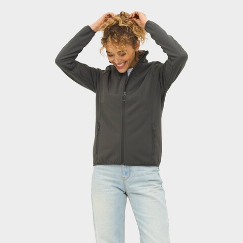 RADIAN WOMEN SOFTSHELL - Anthrazitgrau bedrucken, Art.-Nr. S03107-CR-XL RADIAN WOMEN SOFTSHELL - Anthrazitgrau bedrucken, Art.-Nr. S03107-CR-XL