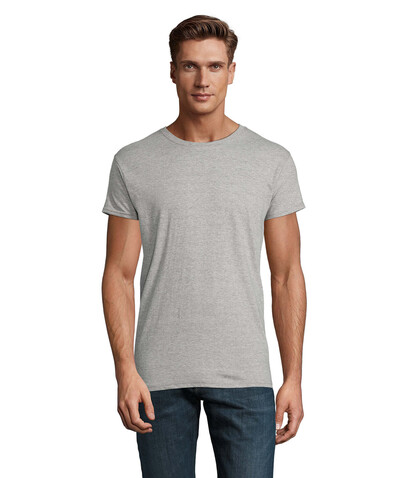 EPIC UNIT-SHIRT 140g - Graue Melange bedrucken, Art.-Nr. S03564-GM-XL
