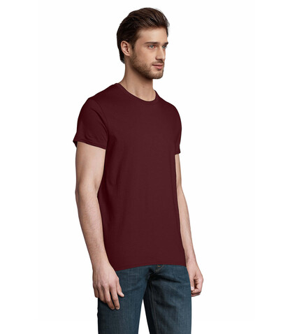 PIONEER MEN T-Shirt 175g - Burgundy bedrucken, Art.-Nr. S03565-BG-XXL