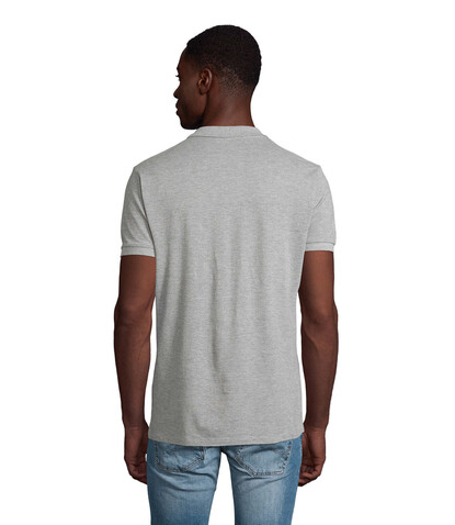 PLANET MEN Polo 170g - Grau-Melange 2 bedrucken, Art.-Nr. S03566-GY-M