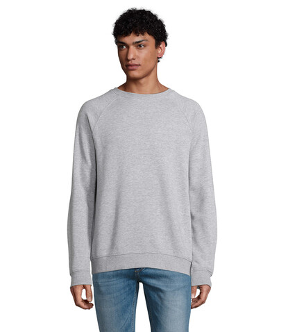 SPACE Unisex Sweater 280g - Grau-Melange 2 bedrucken, Art.-Nr. S03567-GY-XXL