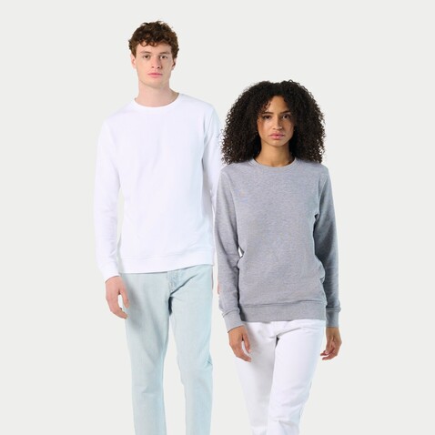 COMET SWEATER 280g - White bedrucken, Art.-Nr. S03574-WH-M
