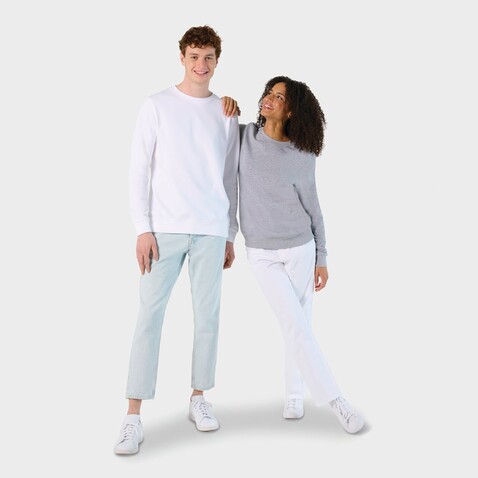 COMET SWEATER 280g - White bedrucken, Art.-Nr. S03574-WH-M