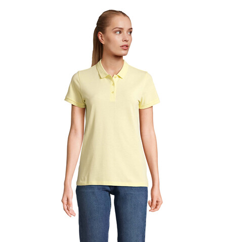 PLANET WOMEN Polo 170g - Hellgelb bedrucken, Art.-Nr. S03575-LY-M PLANET WOMEN Polo 170g - Hellgelb bedrucken, Art.-Nr. S03575-LY-M