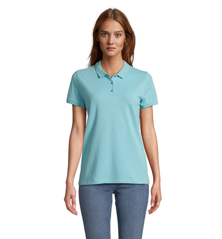 PLANET WOMEN Polo 170g - Pool Blue bedrucken, Art.-Nr. S03575-BP-L
