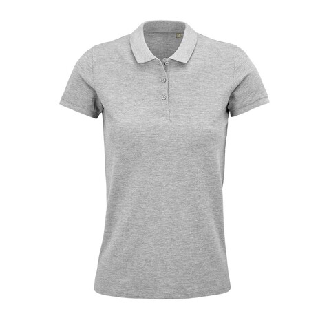 PLANET WOMEN Polo 170g - Grau-Melange 2 bedrucken, Art.-Nr. S03575-GY-L