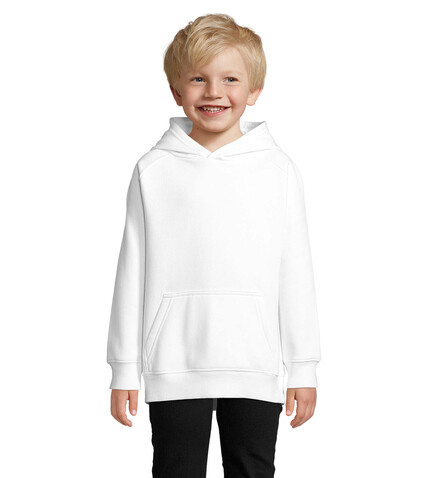 STELLAR KINDER KAPUZENPULLI - White bedrucken, Art.-Nr. S03576-WH-L