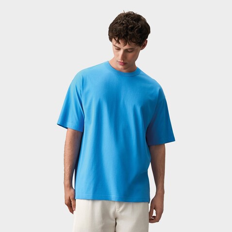 BOXY MEN T-SHIRT OVERSIZE - Azure bedrucken, Art.-Nr. S03806-IR-M