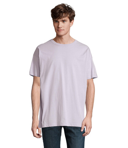 BOXY MEN T-SHIRT OVERSIZE - Lilac bedrucken, Art.-Nr. S03806-LL-XL