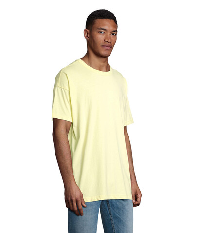 BOXY MEN T-SHIRT OVERSIZE - Hellgelb bedrucken, Art.-Nr. S03806-LY-XXL BOXY MEN T-SHIRT OVERSIZE - Hellgelb bedrucken, Art.-Nr. S03806-LY-XXL