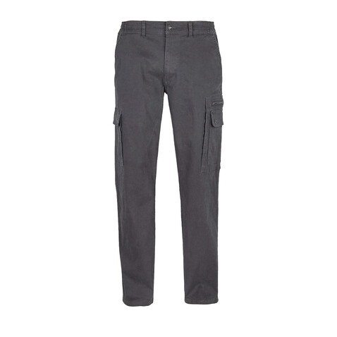 DOCKER MEN STRETCH TROUSERS - Dunkelgrau bedrucken, Art.-Nr. S03820-DG-060
