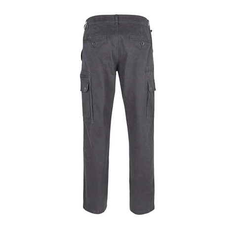 DOCKER MEN STRETCH TROUSERS - Dunkelgrau bedrucken, Art.-Nr. S03820-DG-060