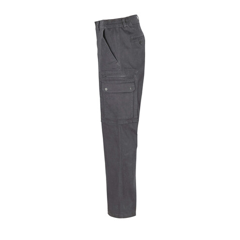 DOCKER MEN STRETCH TROUSERS - Dunkelgrau bedrucken, Art.-Nr. S03820-DG-060