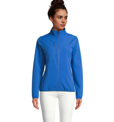 FALCON WOMEN SOFTSHELL - Royal Blue bedrucken, Art.-Nr. S03828-RB-XL FALCON WOMEN SOFTSHELL - Royal Blue bedrucken, Art.-Nr. S03828-RB-XL