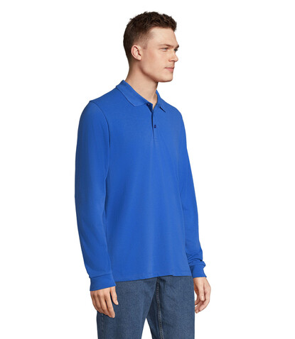 PRIME LSL UNISEX POLO 200 - Royal Blue bedrucken, Art.-Nr. S03983-RB-XS
