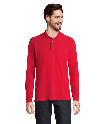 PRIME LSL UNISEX POLO 200 - Red bedrucken, Art.-Nr. S03983-RD-4XL