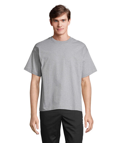 LEGACY OVERSIZED T-SHIRT - Grau-Melange 2 bedrucken, Art.-Nr. S03996-GY-M LEGACY OVERSIZED T-SHIRT - Grau-Melange 2 bedrucken, Art.-Nr. S03996-GY-M