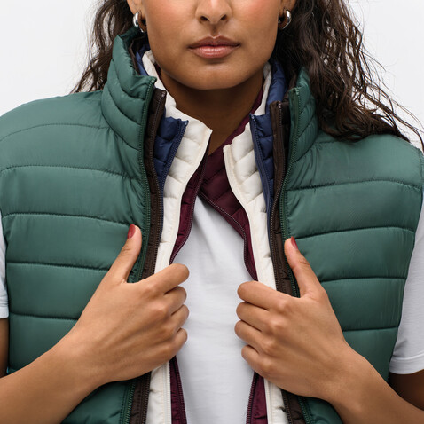 STREAM WOMEN Bodywarmer - Forest Green bedrucken, Art.-Nr. S04021-FG-S STREAM WOMEN Bodywarmer - Forest Green bedrucken, Art.-Nr. S04021-FG-S