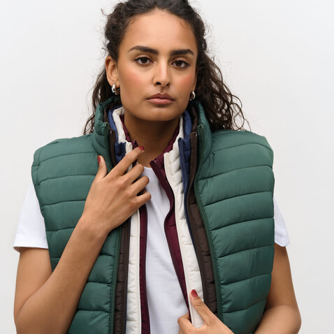 STREAM WOMEN Bodywarmer - Forest Green bedrucken, Art.-Nr. S04021-FG-S STREAM WOMEN Bodywarmer - Forest Green bedrucken, Art.-Nr. S04021-FG-S