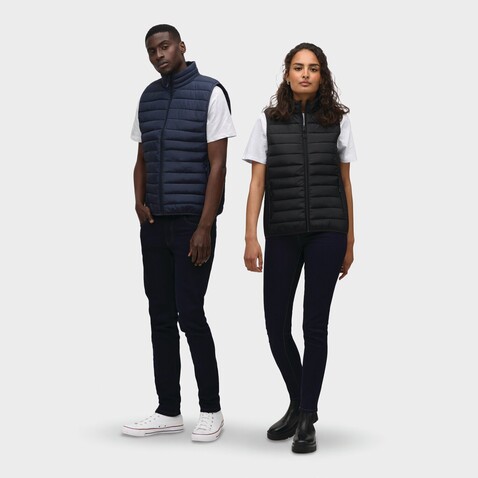 STREAM WOMEN Bodywarmer - Schwarz bedrucken, Art.-Nr. S04021-BK-S STREAM WOMEN Bodywarmer - Schwarz bedrucken, Art.-Nr. S04021-BK-S