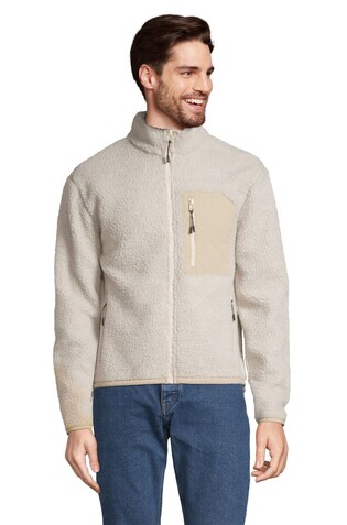 FURY UNISEX SHERPA JACKET - Shear Beige/Beige bedrucken, Art.-Nr. S04042-GD-M FURY UNISEX SHERPA JACKET - Shear Beige/Beige bedrucken, Art.-Nr. S04042-GD-M