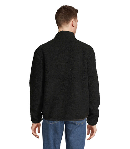 FURY UNISEX SHERPA JACKET - Carbon Grey/Black bedrucken, Art.-Nr. S04042-FD-S