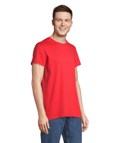 RE CRUSADER T-Shirt 150g - Bright Red bedrucken, Art.-Nr. S04233-BT-3XL