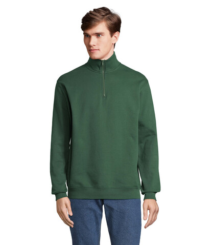 CONRAD Sweater Zip Kragen - Bottle Green bedrucken, Art.-Nr. S04234-BO-XS CONRAD Sweater Zip Kragen - Bottle Green bedrucken, Art.-Nr. S04234-BO-XS