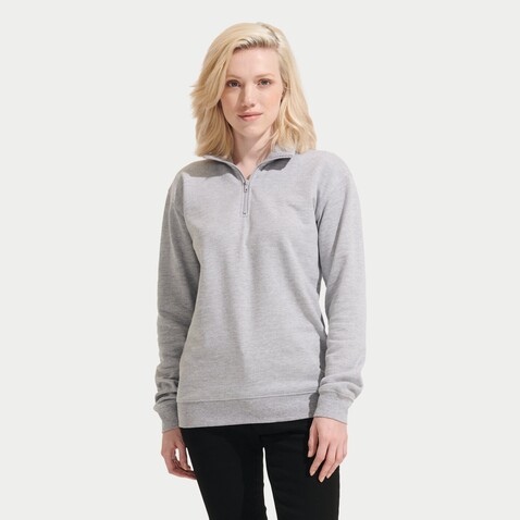 CONRAD Sweater Zip Kragen - Grau-Melange 2 bedrucken, Art.-Nr. S04234-GY-XXL CONRAD Sweater Zip Kragen - Grau-Melange 2 bedrucken, Art.-Nr. S04234-GY-XXL