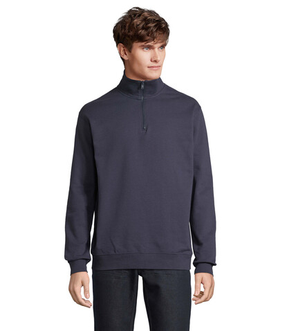 CONRAD Sweater Zip Kragen - French Navy bedrucken, Art.-Nr. S04234-FN-XL