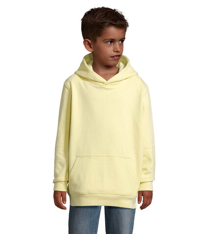 CONDOR KIDS Hoodie - Hellgelb bedrucken, Art.-Nr. S04238-LY-5XL