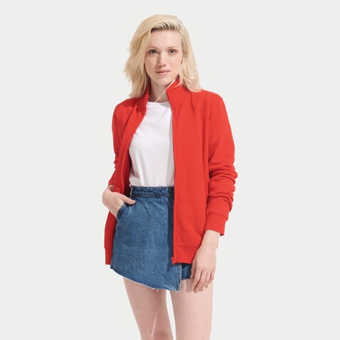 COOPER SWEATSHIRT FULL ZIP - Bright Red bedrucken, Art.-Nr. S04240-BT-XL COOPER SWEATSHIRT FULL ZIP - Bright Red bedrucken, Art.-Nr. S04240-BT-XL