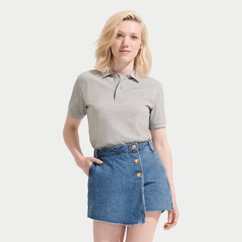 PEGASE Polo Bio 210g - Grau-Melange 2 bedrucken, Art.-Nr. S04242-GY-3XL PEGASE Polo Bio 210g - Grau-Melange 2 bedrucken, Art.-Nr. S04242-GY-3XL