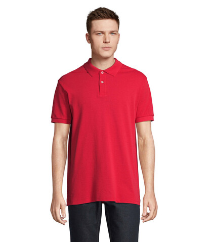 PACIFIC HERREN POLO - Red bedrucken, Art.-Nr. S04439-RD-M