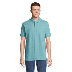 PACIFIC HERREN POLO - Pool Blue bedrucken, Art.-Nr. S04439-BP-XXL