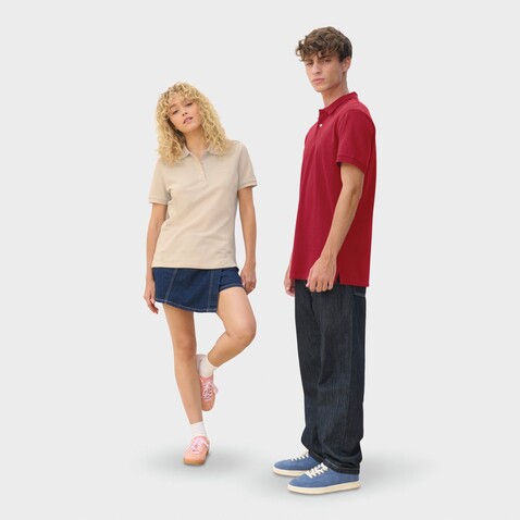 PACIFIC HERREN POLO - Folk Red Twin bedrucken, Art.-Nr. S04439-FR-M PACIFIC HERREN POLO - Folk Red Twin bedrucken, Art.-Nr. S04439-FR-M