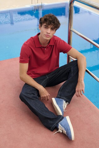 PACIFIC HERREN POLO - Folk Red Twin bedrucken, Art.-Nr. S04439-FR-M PACIFIC HERREN POLO - Folk Red Twin bedrucken, Art.-Nr. S04439-FR-M
