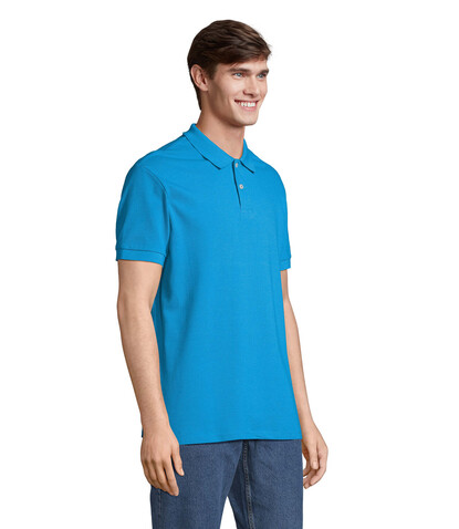 PACIFIC HERREN POLO - Aqua bedrucken, Art.-Nr. S04439-AQ-S PACIFIC HERREN POLO - Aqua bedrucken, Art.-Nr. S04439-AQ-S