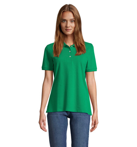 PACIFIC DAMEN POLO - Kelly Green bedrucken, Art.-Nr. S04440-KG-S
